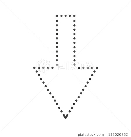 Simple black arrow icon, monotone black arrow mark, stylish black direction sign 132020862