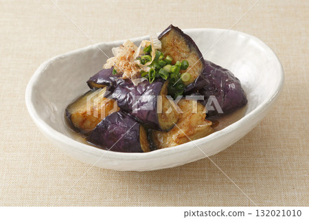 deep-fried and simmered eggplant 132021010