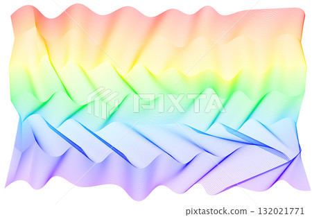 Hand-drawn curved gradient background - Rainbow Hand-drawn curved gradient background - Rainbow 132021771