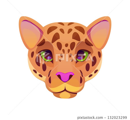 Barranquilla Colombia carnival holiday jaguar face mask. Latin American celebration item, Caribbean folk carnival isolated vector animal face mask. Colombia ethnic holiday object or costume accessory Barranquilla Colombia carnival holiday jaguar face mask. Latin American celebration item, Caribbean folk carnival isolated vector animal face mask. Colombia ethnic holiday object or costume accessory 132023299