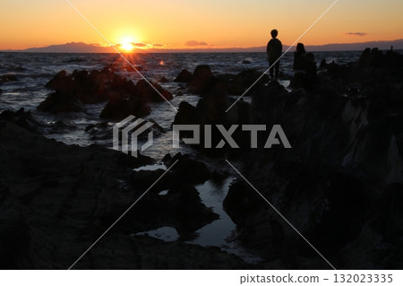 Arasaki Coast at sunset Arasaki Coast at sunset 132023335