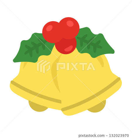 Christmas bell illustration Christmas bell illustration 132023970