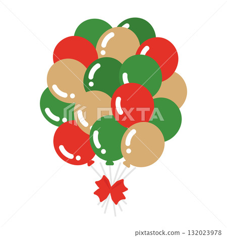 Balloons (Christmas colors) illustration Balloons (Christmas colors) illustration 132023978