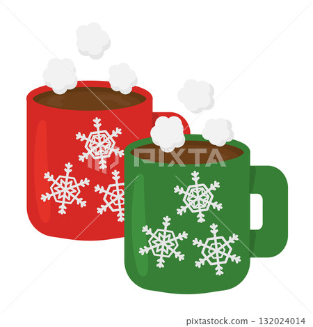 可可、雪花、熱飲插畫集 132024014