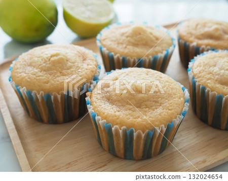 Homemade lemon yogurt muffins 132024654
