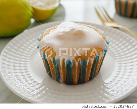 Homemade lemon yogurt muffins Homemade lemon yogurt muffins 132024657