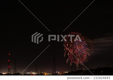 田原市（愛知縣）渥美半島煙火大會場景 132024843