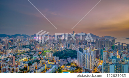 Oct 10 2025 Elegant Residences in Kowloon Tong at Night 132025085