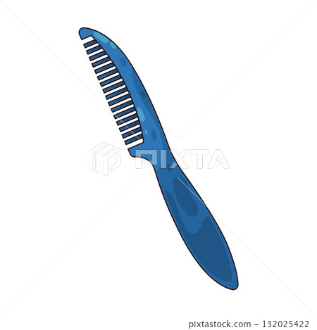 illustration of Mustache Comb 132025422