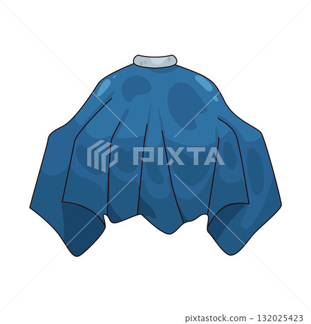 illustration of Haircut Cape illustration of Haircut Cape 132025423