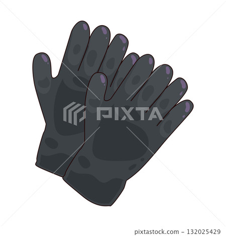 illustration of Barber Gloves illustration of Barber Gloves 132025429
