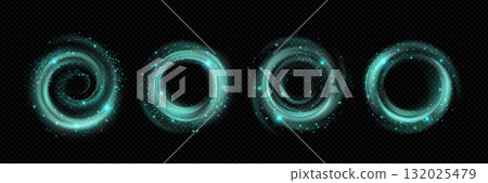 Magical wind effects with swirl patterns Magical wind effects with swirl patterns 132025479