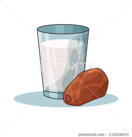 illustration of Dates and Milk 132026051