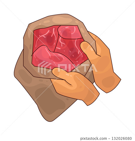 illustration of Meat Distribution 132026080