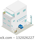 (Isometric) 3-story residential building with dental clinic 132026227
