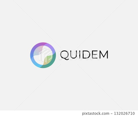 Abstract letter O logo design. Elegant vector monogram. Geometric fluid logotype. Abstract letter O logo design. Elegant vector monogram. Geometric fluid logotype. 132026710