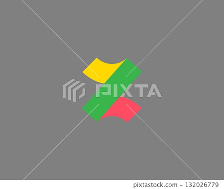 A letter Z from abstract shapes logo. Creative flat monogram. Alphabet vector symbol mark. A letter Z from abstract shapes logo. Creative flat monogram. Alphabet vector symbol mark. 132026779