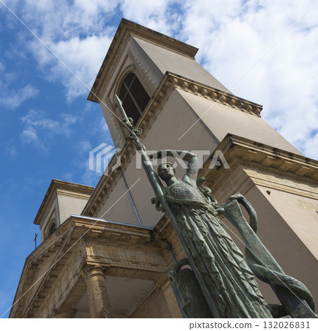 Interior view of Sainte-Marie-Madeleine church in Landes,40, Mont de Marsan Interior view of Sainte-Marie-Madeleine church in Landes,40, Mont de Marsan 132026831