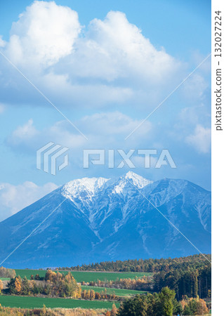 A view of Mount Oputateshike from Biei, Hokkaido 132027224