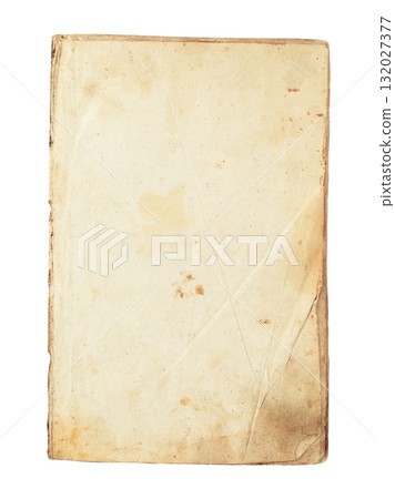 Old vintage ancient paper sheet with textured surface, isolated on transparent background Old vintage ancient paper sheet with textured surface, isolated on transparent background 132027377