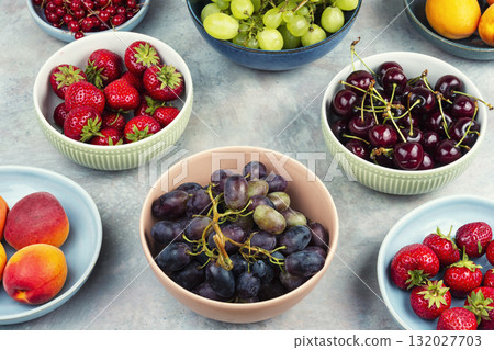 Various types of fruits. 132027703