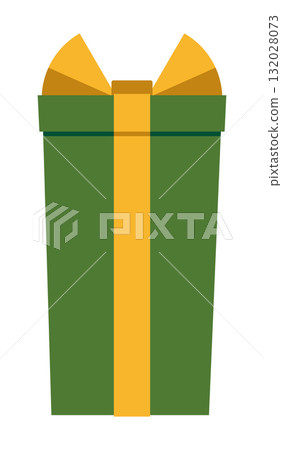 Illustration of present box Illustration of present box 132028073