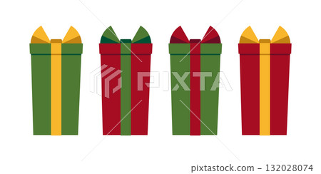 禮品盒插圖集 132028074