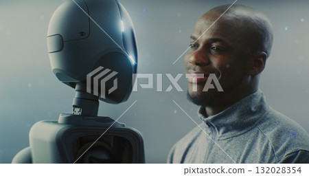 Man and Robot Companion in Near Future Tech Environment 132028354