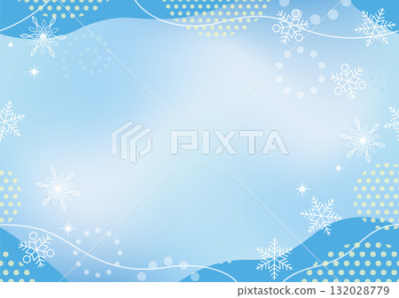 Seamless background illustration of winter images 132028779