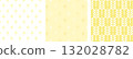 Straight yellow wheat ears pattern set 132028782