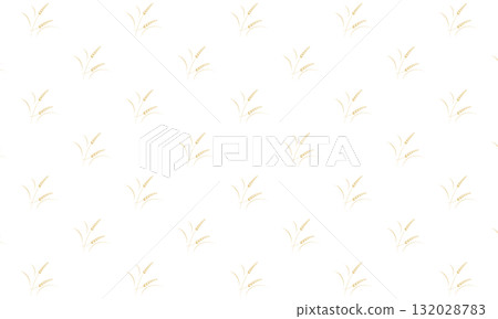 A pattern of bending wheat ears 132028783