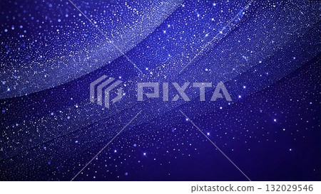 Magical Sparkling Space-Style Background Material, 16:9 Size, AI-Generated, Violet 132029546