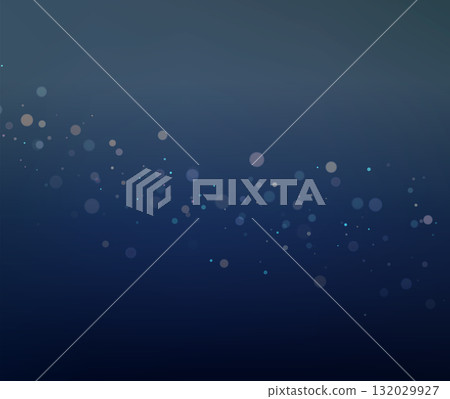Dark Blue Bokeh Wave Vector Background for Tech and Winter Design 132029927