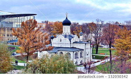 The Russian Orthodox Church in Zaryadye Park, Moscow. The Russian Orthodox Church in Zaryadye Park, Moscow. 132030342