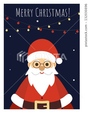 Merry Christmas greeting card Vector graphics Merry Christmas greeting card Vector graphics 132030896