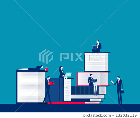 Book. Business people reading a book 132032119