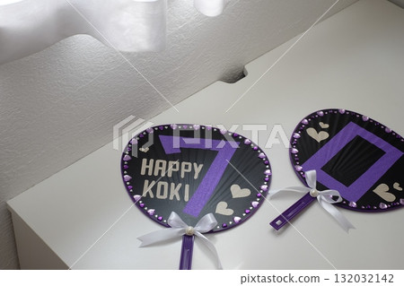 Handmade fan for celebrating 70th birthday Handmade fan for celebrating 70th birthday 132032142