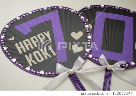 Handmade fan for celebrating 70th birthday 132032144