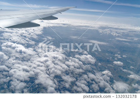 Above Haneda Airport after takeoff 132032178