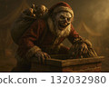 evil santa clown by chimney 132032980
