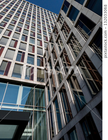 office building with glass facade office building with glass facade 132033068