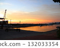 Sunset fishing port 132033354