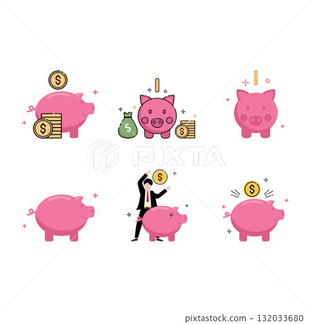 piggy banks icon 132033680