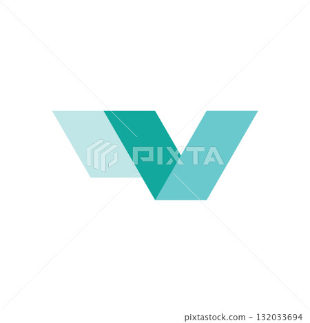 v logo design 132033694