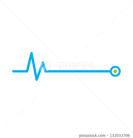 Medical pulse logo 132033706