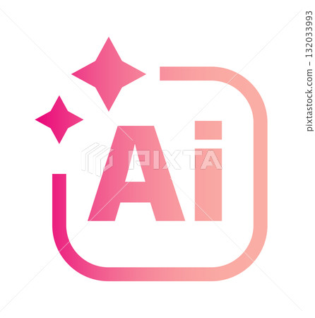Futuristic AI Logo Design with Gradient for Modern Technology and Innovation Concepts. Vector illustration 132033993