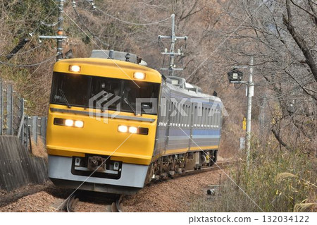 正在高山本線上接受檢查的 Kiha 95 系列 Doctor Tokai DR1 列車 132034122