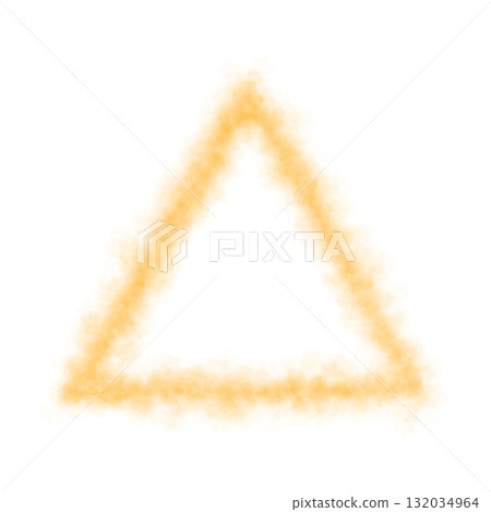 Glowing orange smoke triangle shape, frame with transparent background and warm neon light effect for abstract futuristic use Glowing orange smoke triangle shape, frame with transparent background and warm neon light effect for abstract futuristic use 132034964