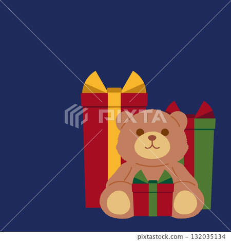 Christmas gift illustration Christmas gift illustration 132035134