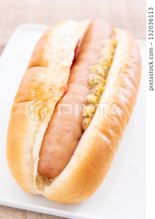 Delicious hot dog 132036113
